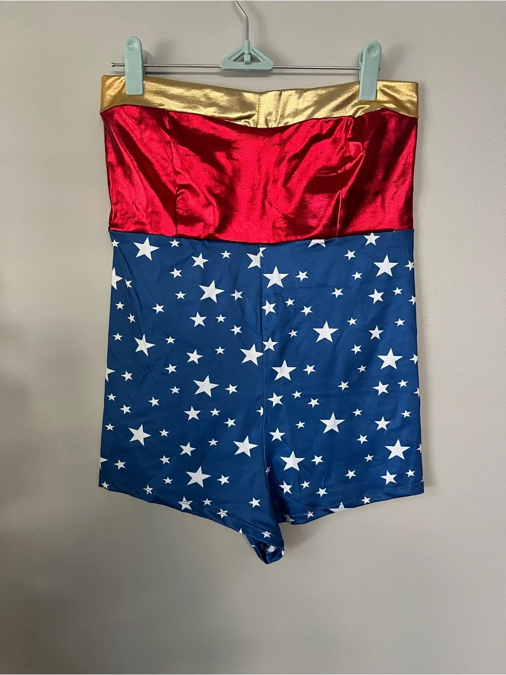 Starline LA Lady Power Wonder Costume - Red, Blue, Gold (M)